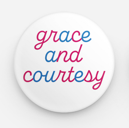 Set of 50 Grace and Courtesy Buttons