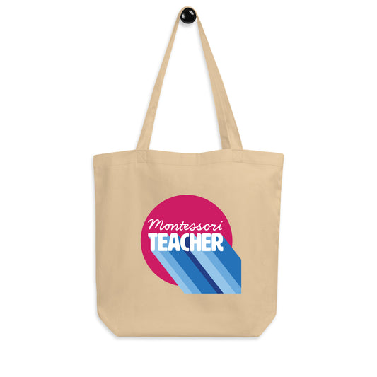 Montessori Teacher Pink Eco Tote Bag