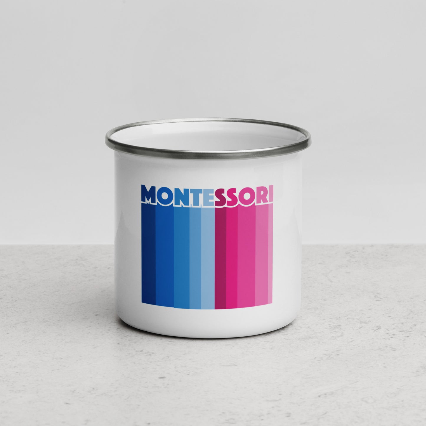 Montessori Retro Enamel Mug