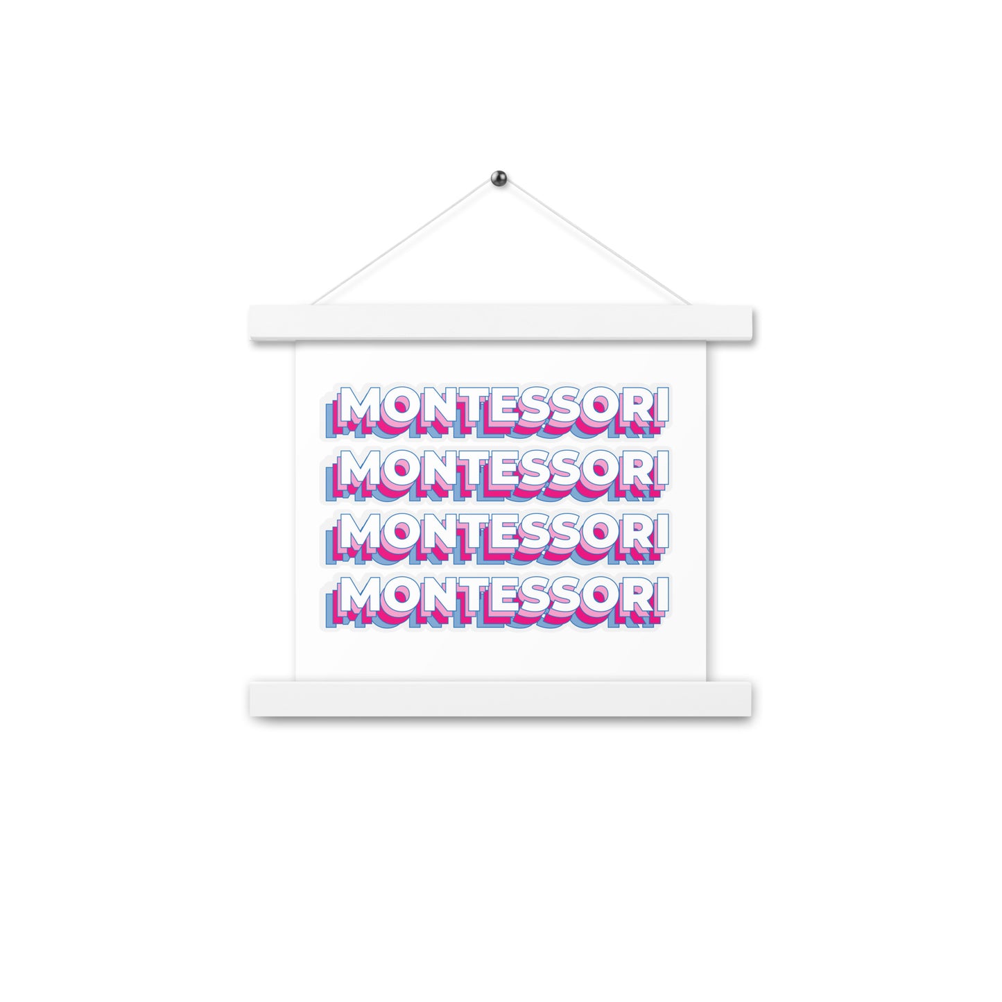 Montessori Poster with hangers