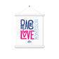 Peace Love Montessori Poster with Hangers