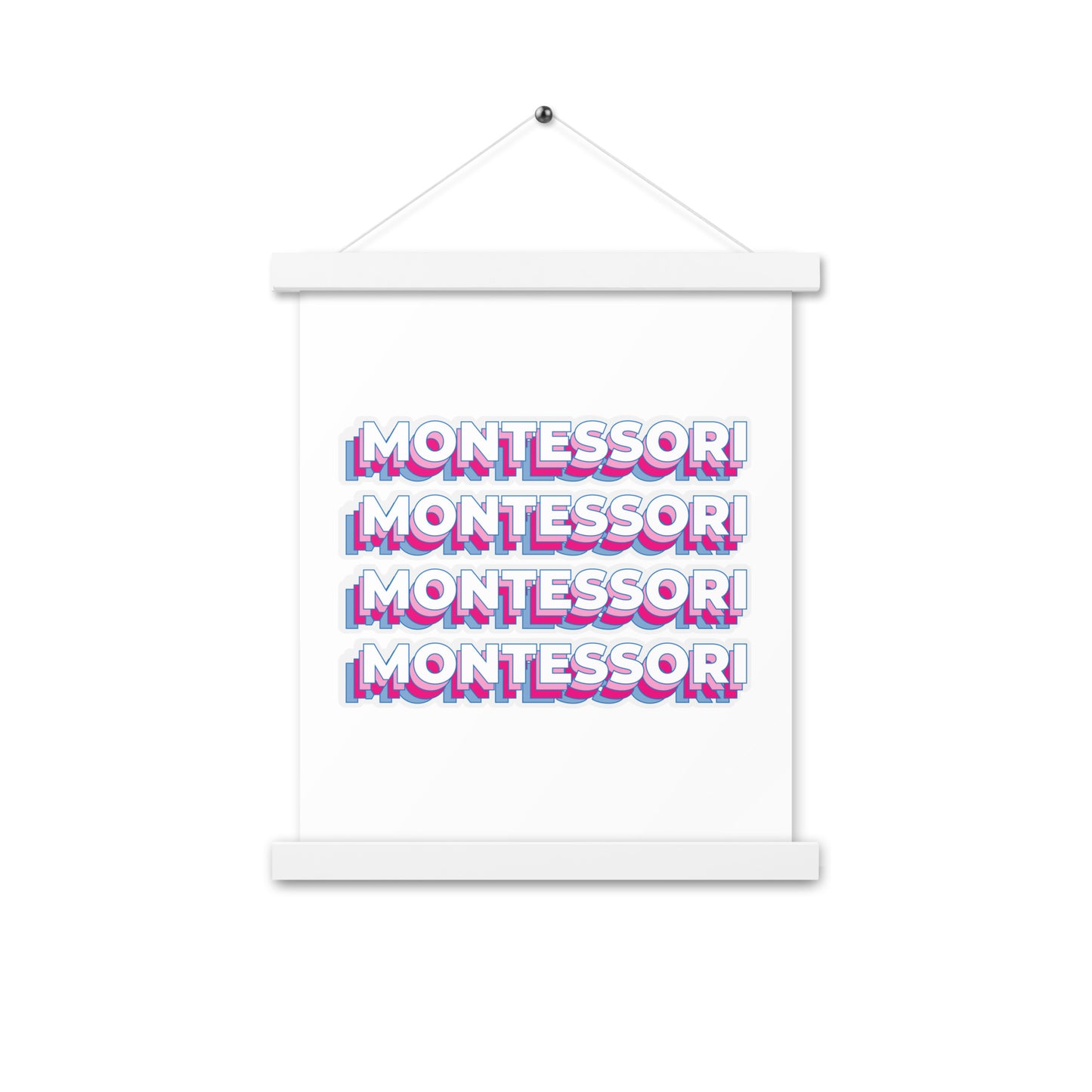 Montessori Poster with hangers