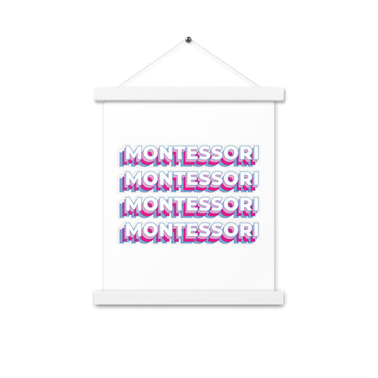 Montessori Poster with hangers