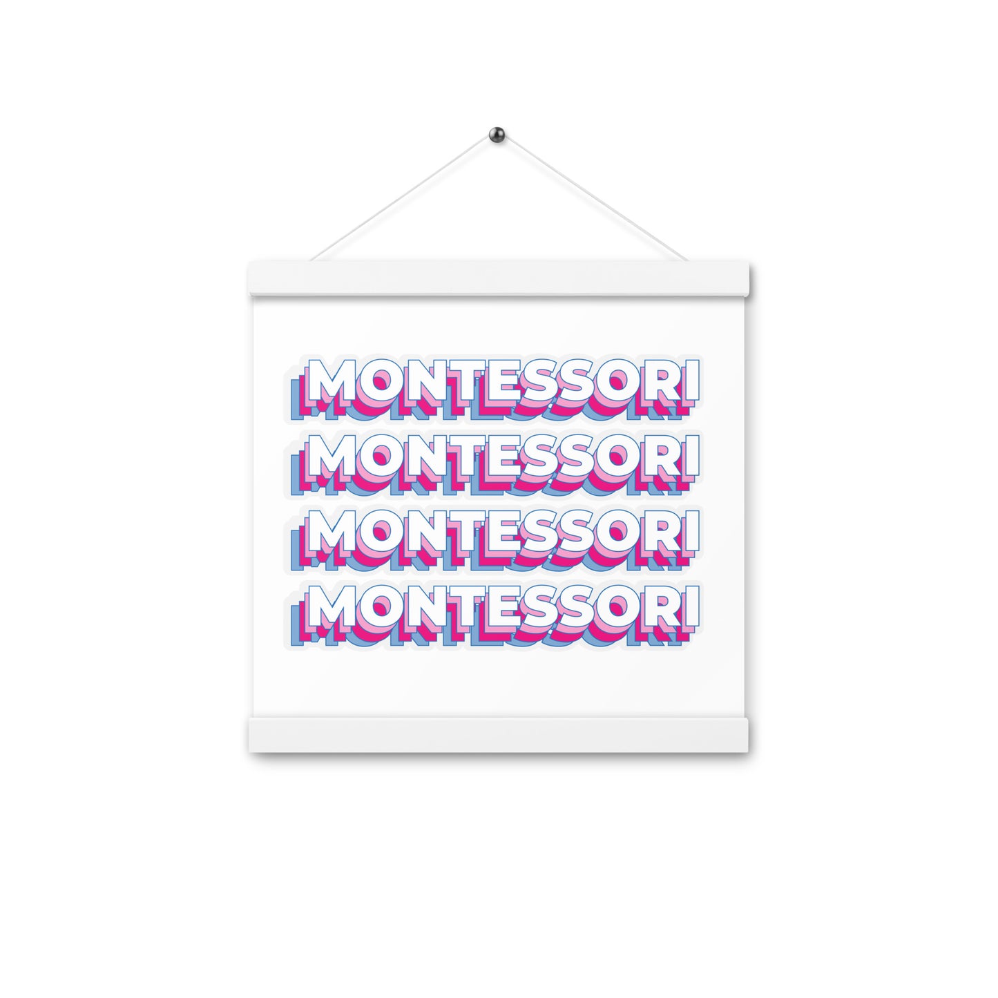 Montessori Poster with hangers