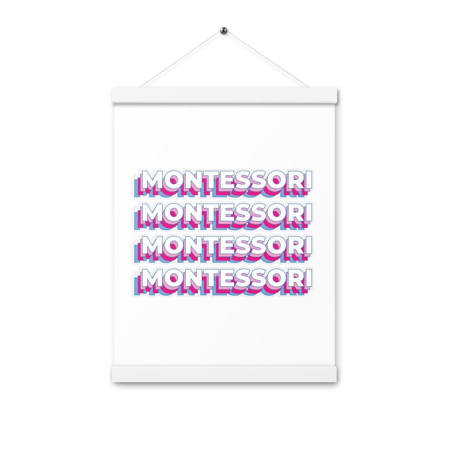 Montessori Poster with hangers