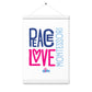 Peace Love Montessori Poster with Hangers