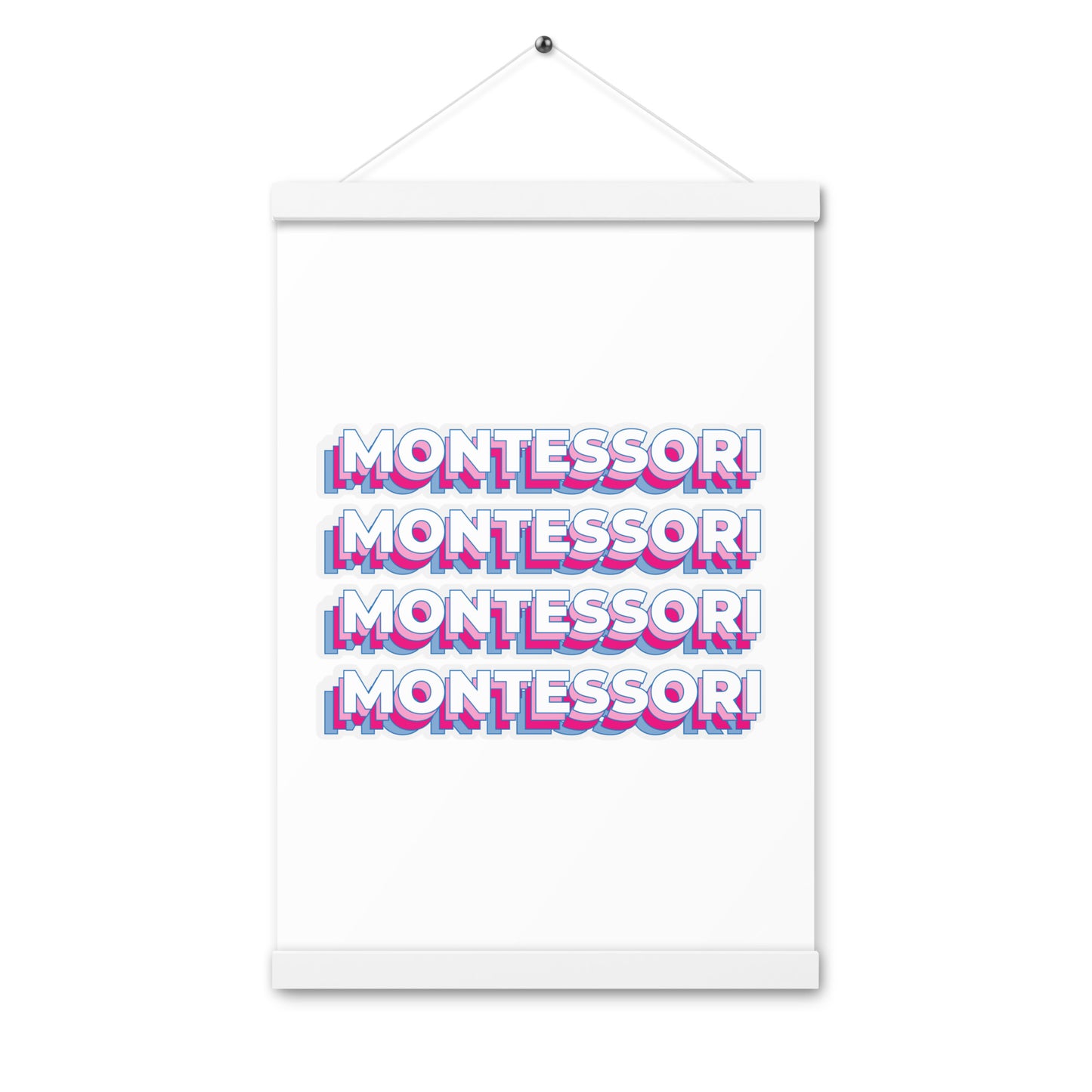 Montessori Poster with hangers