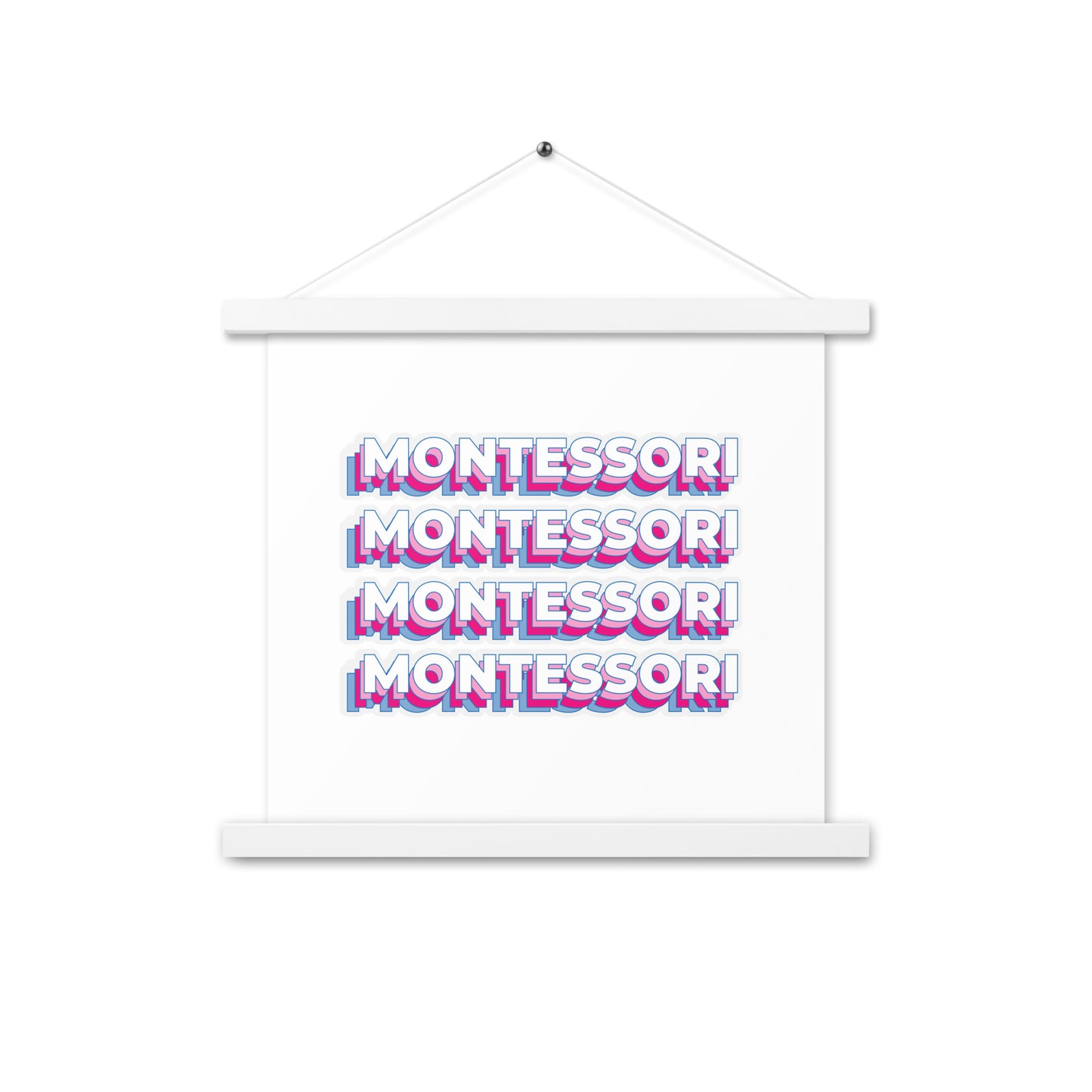 Montessori Poster with hangers