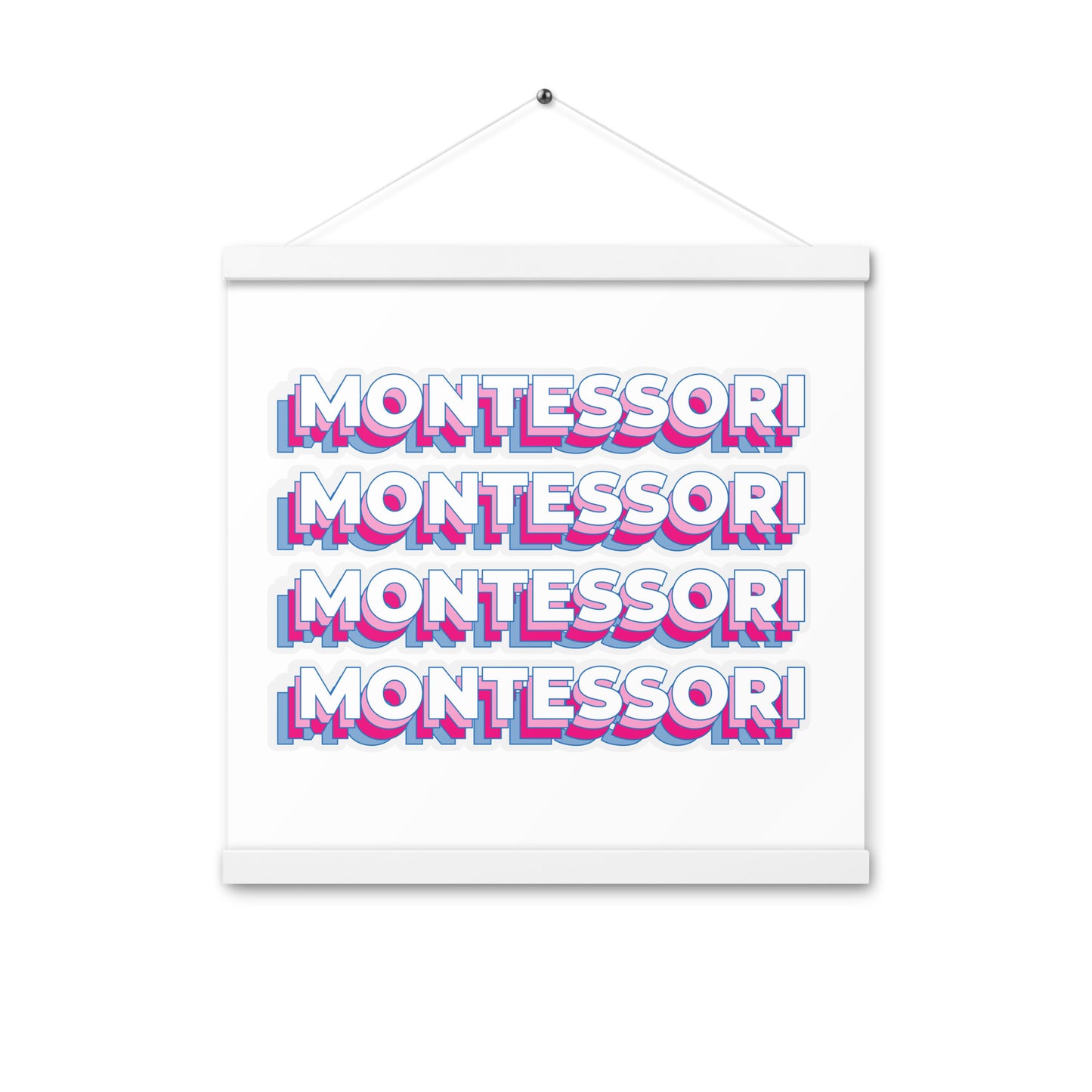 Montessori Poster with hangers