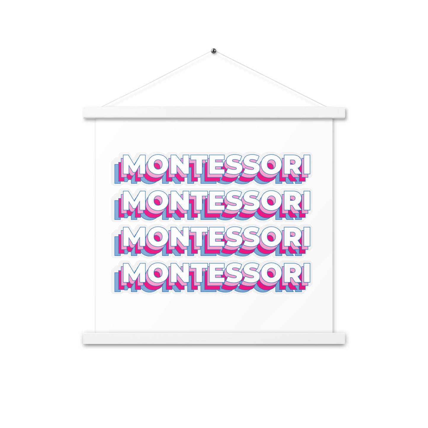 Montessori Poster with hangers