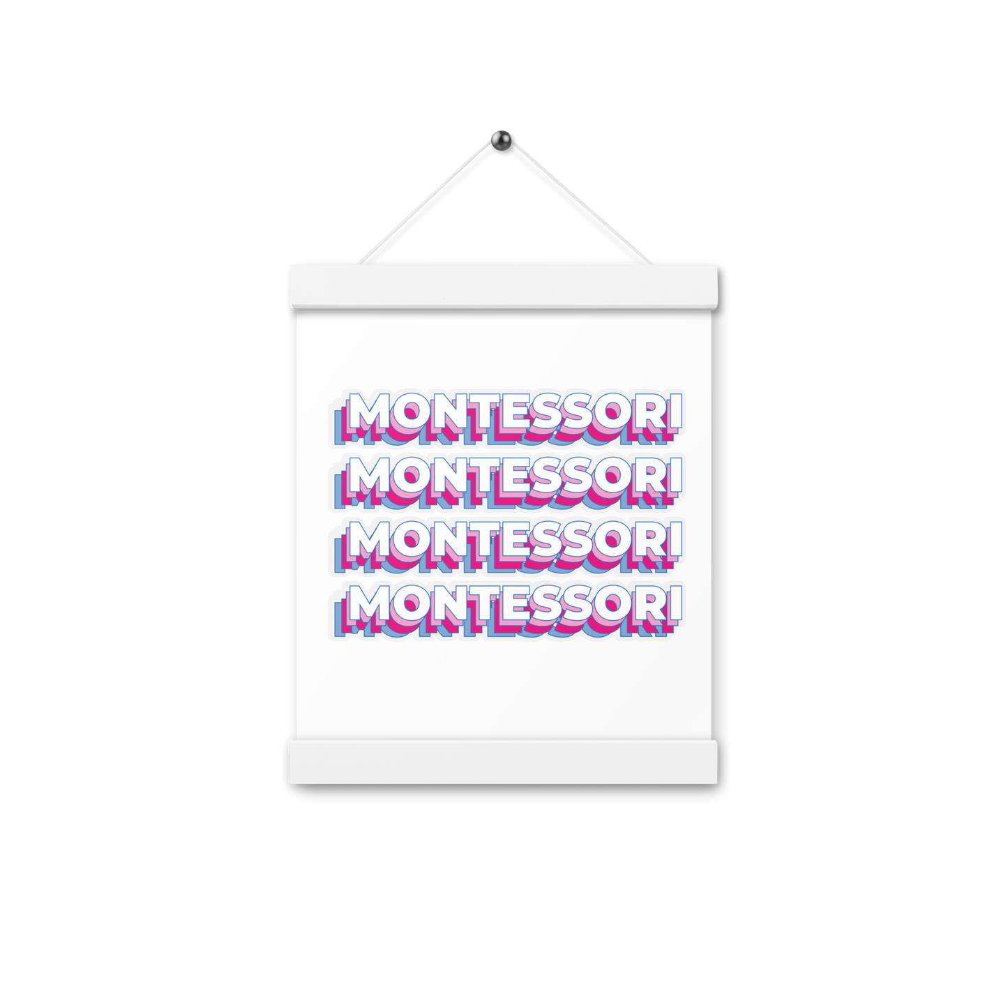 Montessori Poster with Hangers