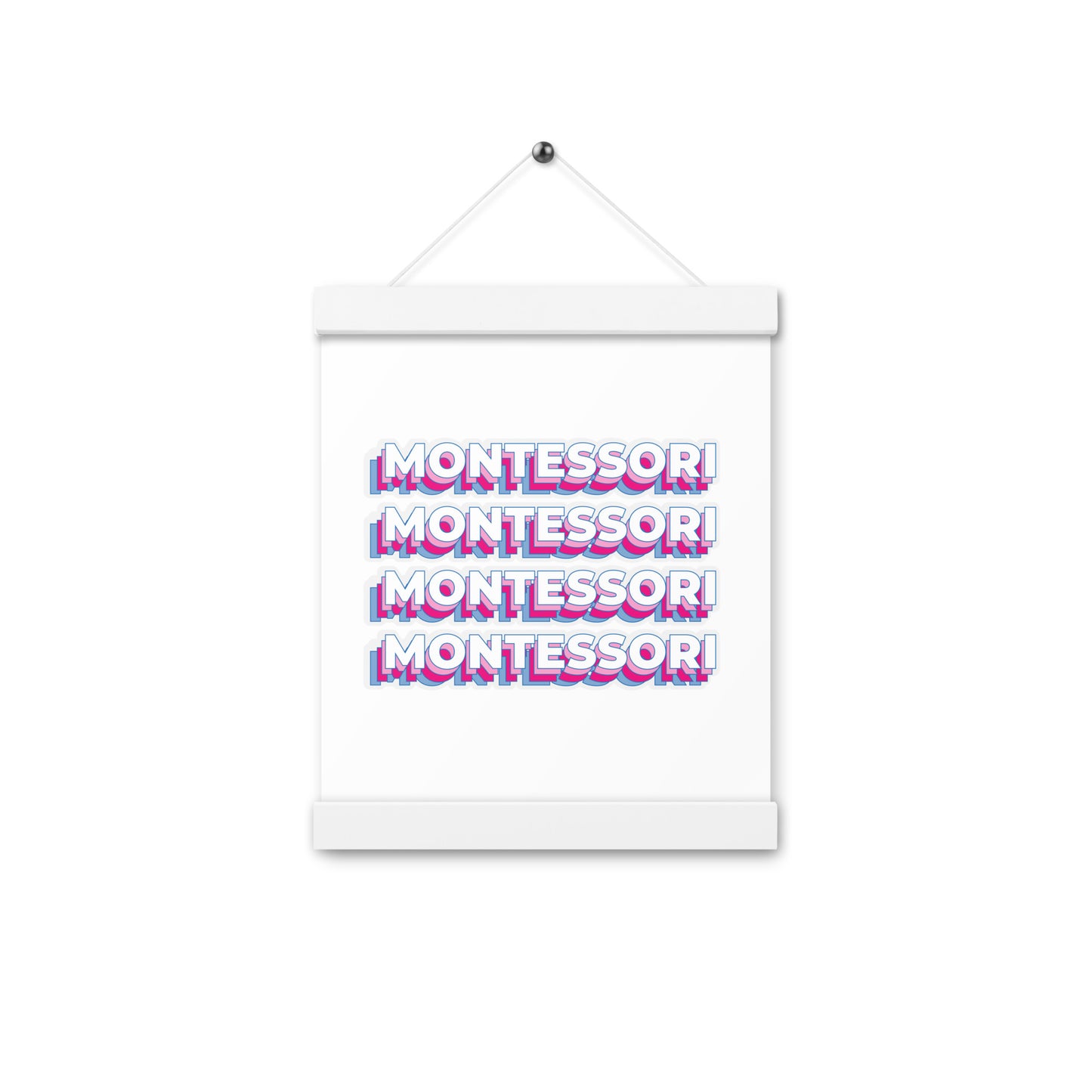 Montessori Poster with hangers