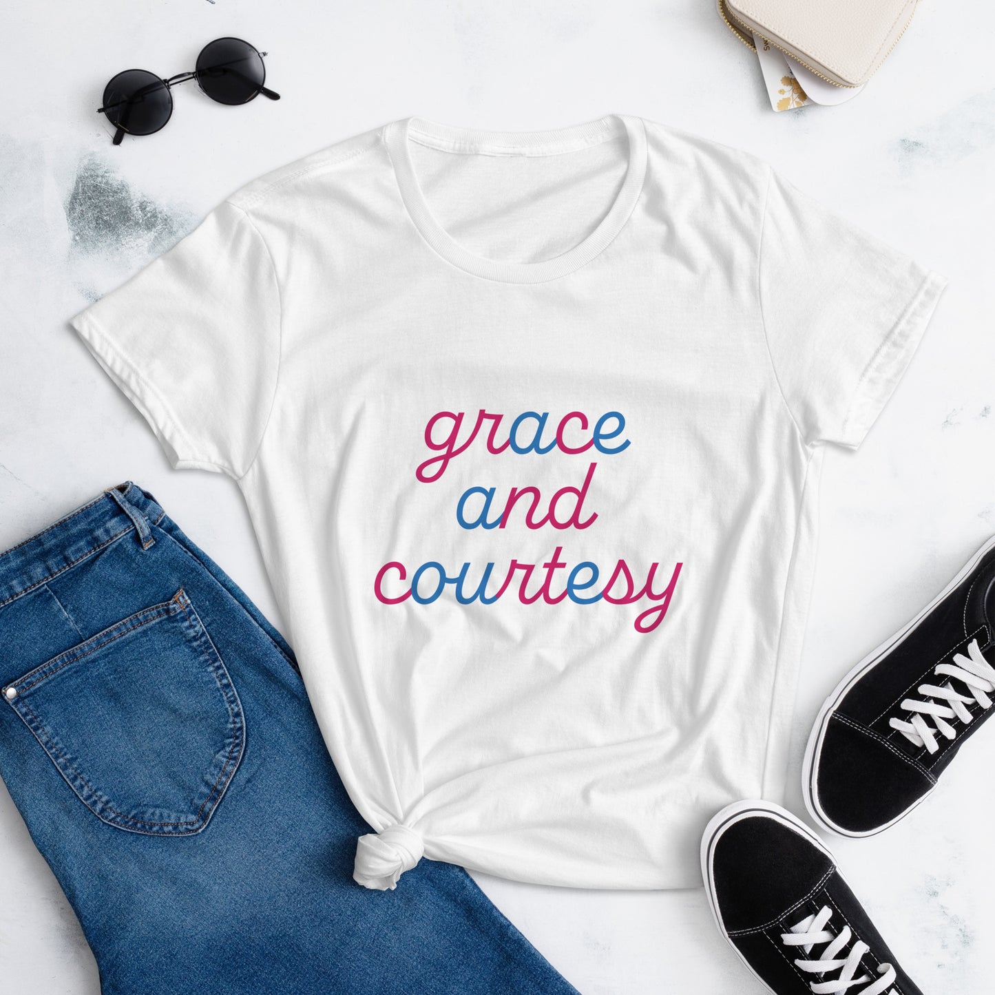 Montessori Women's T-Shirt: Grace and Courtesy