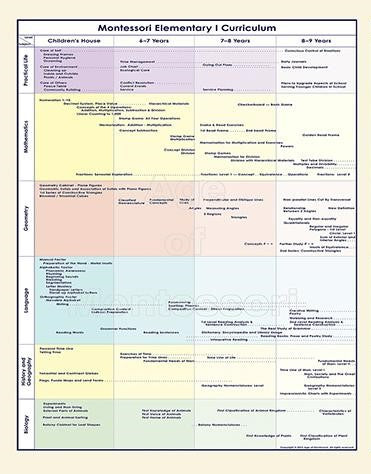 Elementary Curriculum Charts